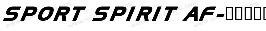 SPORT SPIRIT AF字体转换
